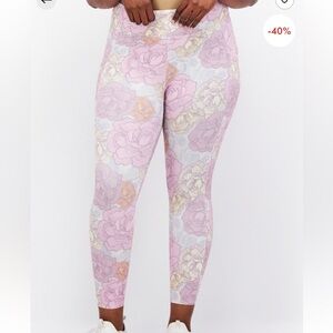 Dippin' Daisy's Floral Track Pants - Pink and Yellow